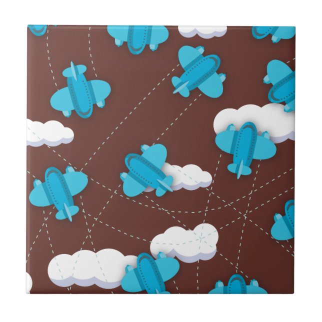 Azulejo aviones (Frente)