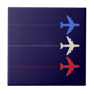 Azulejo aviones de aerolíneas
