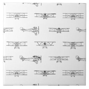 Azulejo Aviones de época PERSONALIZADO temática de aviac