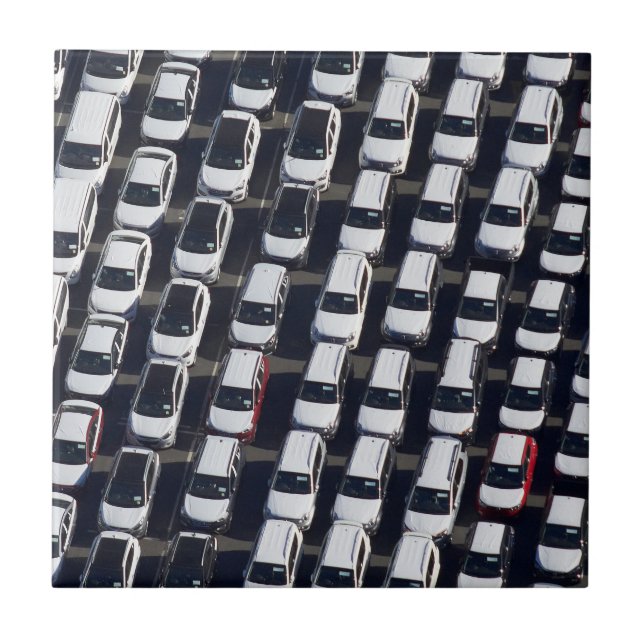 Azulejo Aviso sobre el lote de automóviles (Frente)