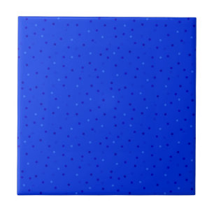 Azulejo Azul brillante con pequeños puntos de polka.