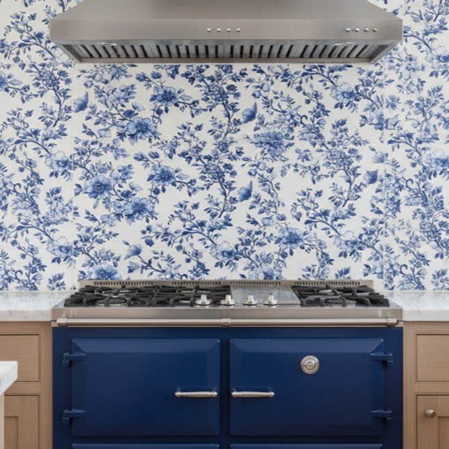 Azulejo Azul Chinoiserie Floral   (Subido por el creador)