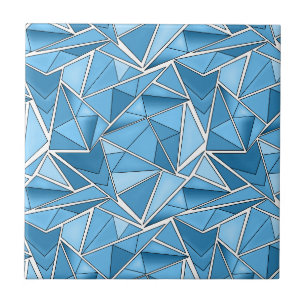 Azulejo Azul cielo y formas geométricas azules patrón mode