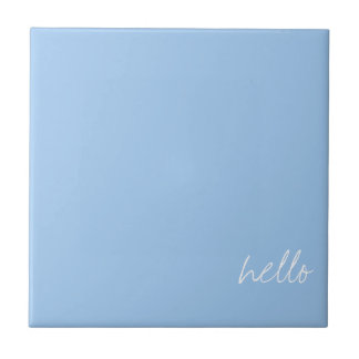 Azulejo azul de bebé personalizado