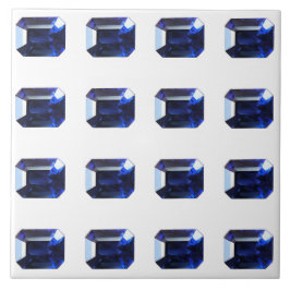 Azulejo Azul de zafiro rectangular