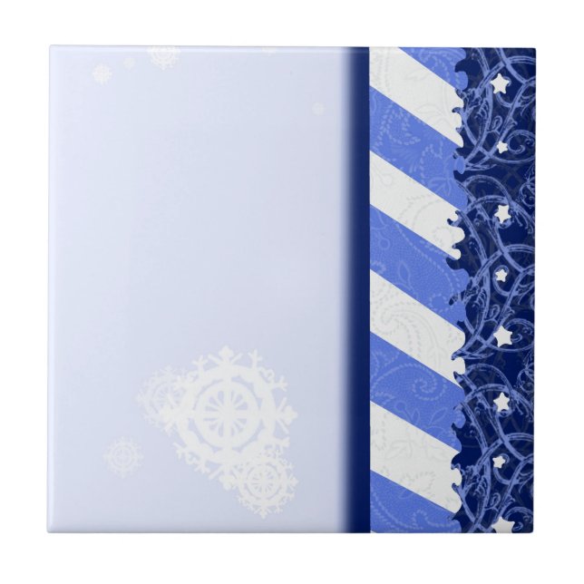 Azulejo Azul del invierno (Frente)