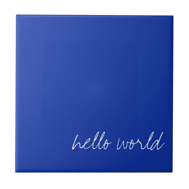 Azulejo Azul egipcio personalizado (Frente)