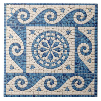 Azulejo Azul Griego – Baldosa Cerámica Mediterráne