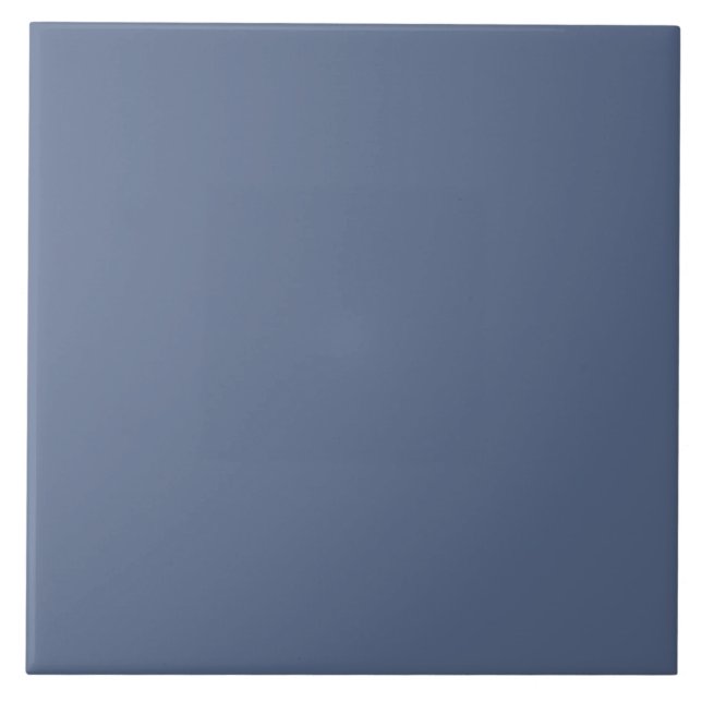 Azulejo Azul Índigo Claro Simple Sólido (Frente)