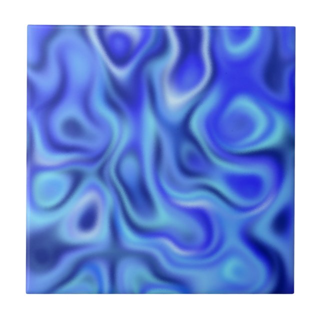 Azulejo azul líquido (Frente)