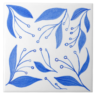 Azulejo Azul mediterráneo
