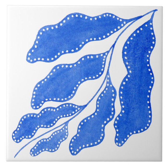 Azulejo Azul mediterráneo (Frente)