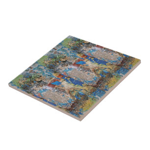 Azulejo Azul mosaico cerámico