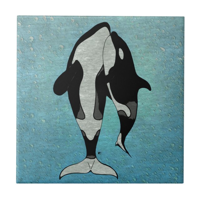 Azulejo Azul Orca (Frente)