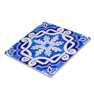 Azulejo Azul Portugués Tile Cerámico.