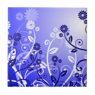Azulejo Azul púrpura delicado de los Wildflowers y de las