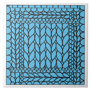 Azulejo AZUL TEJIDO EN CERÁMICA Purl