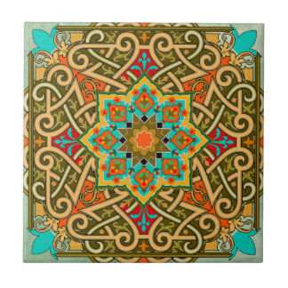 Azulejo Azul Tile Verde Oro Azul