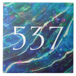 Azulejo Azul Verde azulado Verde Elegante Casa de Mármol N