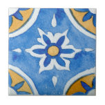 Azulejo Azul y amarillo acuarela Mediterráneo con estampad<br><div class="desc">Presenta mosaico de cerámica con motivos mediterráneos de color azul y amarillo para una declaración de diseño verdaderamente notable y artística en su cocina. Con sus audaces tonos azules y amarillos con un efecto acuarela, estos azulejos únicos crean un aspecto exótico pero atemporal que sin duda será un impresionante comienzo...</div>