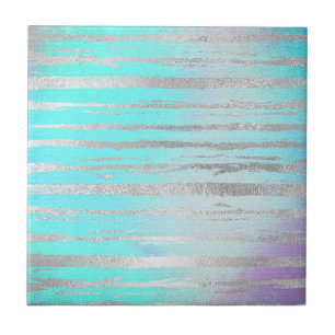 Azulejo Azul y plateado de estilo