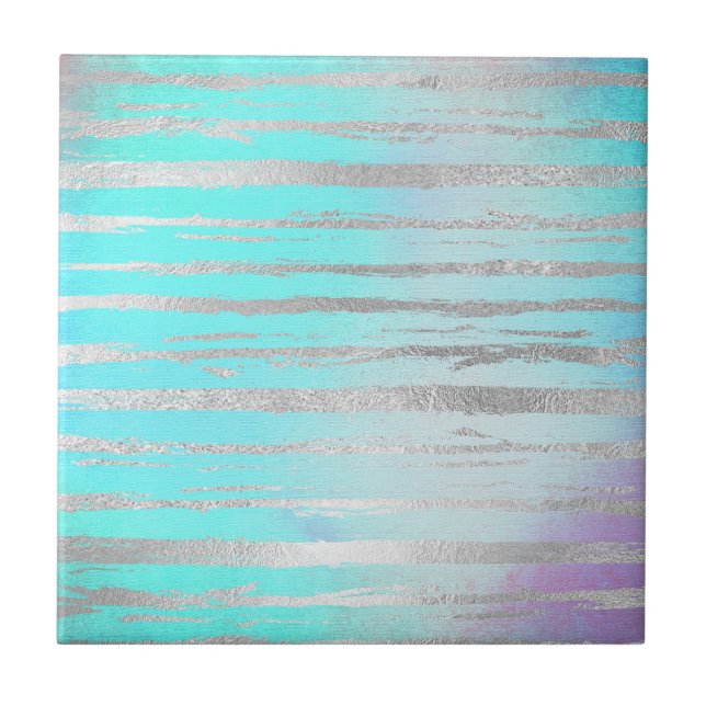 Azulejo Azul y plateado de estilo