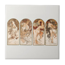 AZULEJO: ALPHONS MARIA MUCHA : LA TEMPORADA