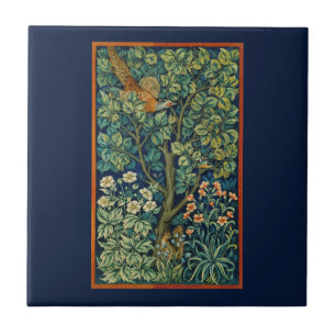 AZULEJO AZULEJO: PHEASANT : WILLIAM MORRIS