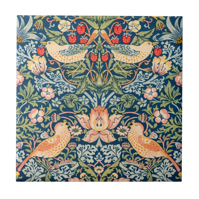 AZULEJO AZULEJO: STRAWBERRY CREE : WILLIAM MORRIS (Frente)