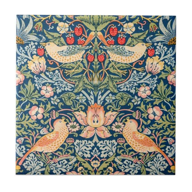 AZULEJO AZULEJO: WILLIAM MORRIS : STRAWBERRY THIEVES (Frente)
