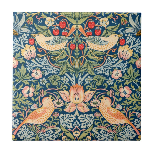 AZULEJO AZULEJO: WILLIAM MORRIS :STRAWBERRY THIEVES (Frente)