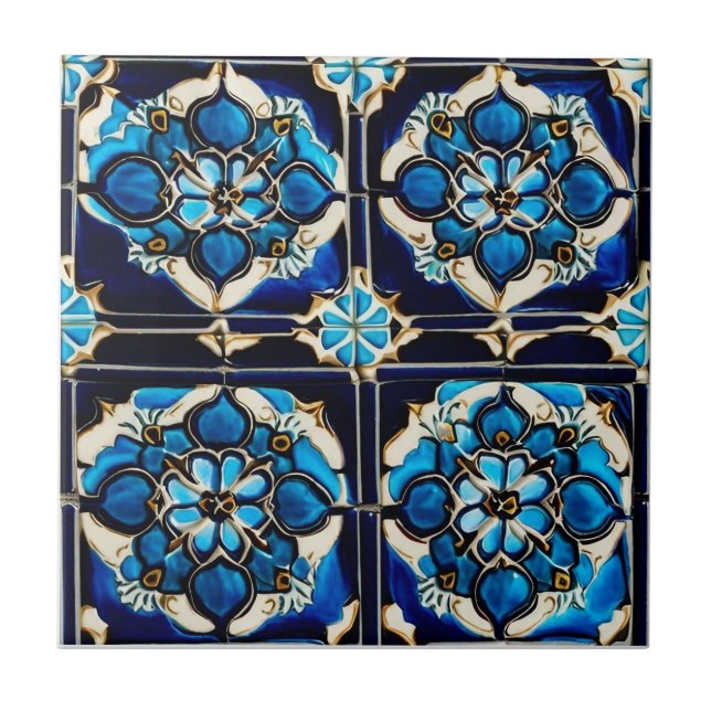 Azulejo  "Azulejos Dulces y Dorados 60s: La Armoní (Frente)