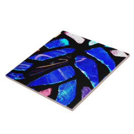 Azulejo Azulejos/Trivet de "vidrio azul"