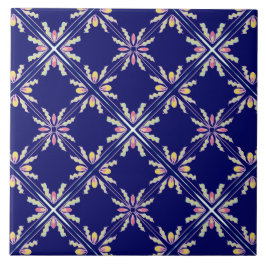 Azulejo Azules añiles mediterráneos españoles del estilo