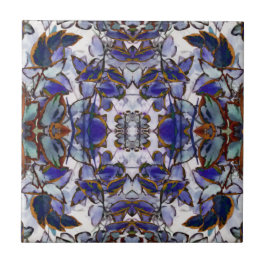 Azulejo Azules Azules Kaleidoscope Tile