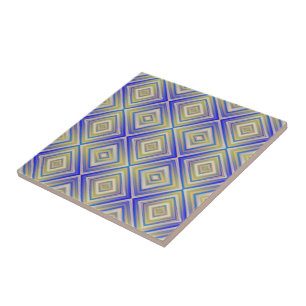 Azulejo Azules de Marina Patrón de Diamante Alternativo 