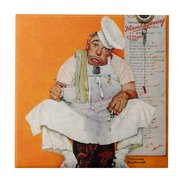 Azulejo Azules del día de la acción de gracias (Frente)