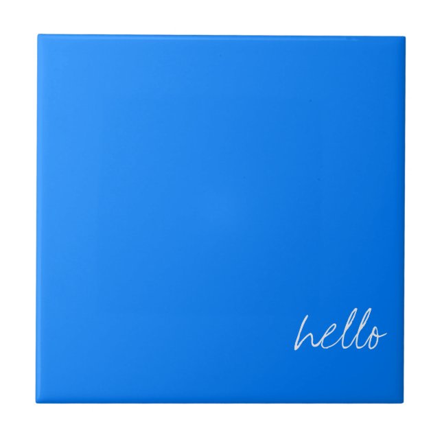 Azulejo Azure Blue personalizado (Frente)