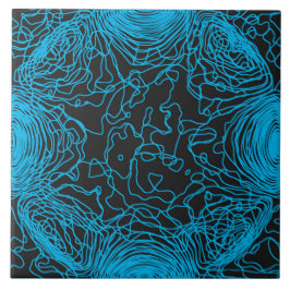 Azulejo Azure Yarn Ceramic Tile