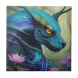 Azulejo „Azuris –Bewahrer des Zauberwaldes 