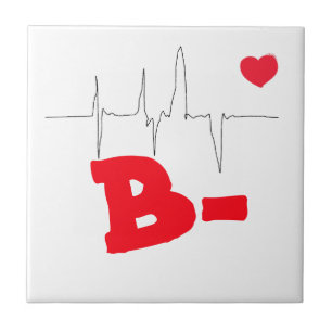 Azulejo B- Gracioso Tipo de Sangre Tasa Cardíaca Médica