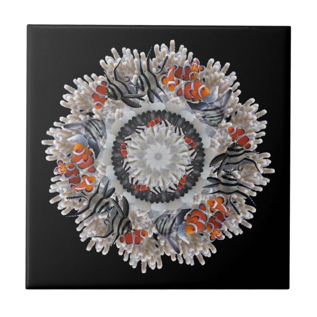 Azulejo B&W con payaso 30 x 30 (Frente)