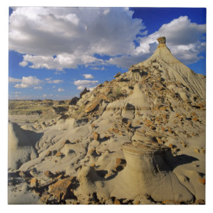 Azulejo Badlands en el parque provincial de los dinosaurio