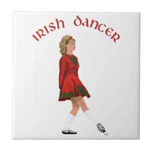 Azulejo Bailarín irlandés de zapato suave en rojo