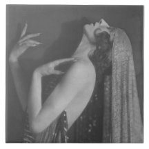 Bailarina Art Decó Kyra #1 Tile cerámico