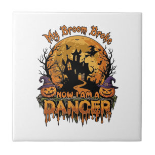 Azulejo Bailarina de escoba rota Casa embrujada de Hallowe