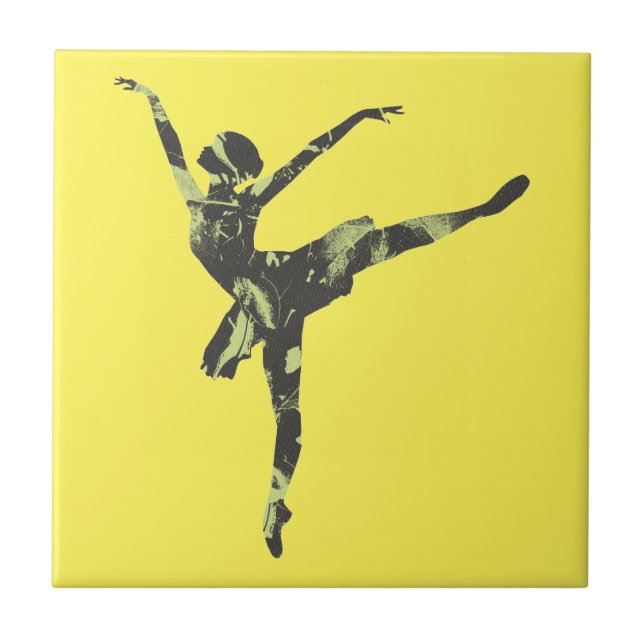 Azulejo Bailarina moderna de ballet (Frente)