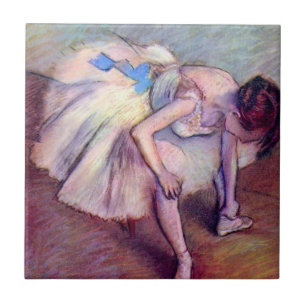 Azulejo Bailarina sentada de Edgar Degas, Arte de ballet v