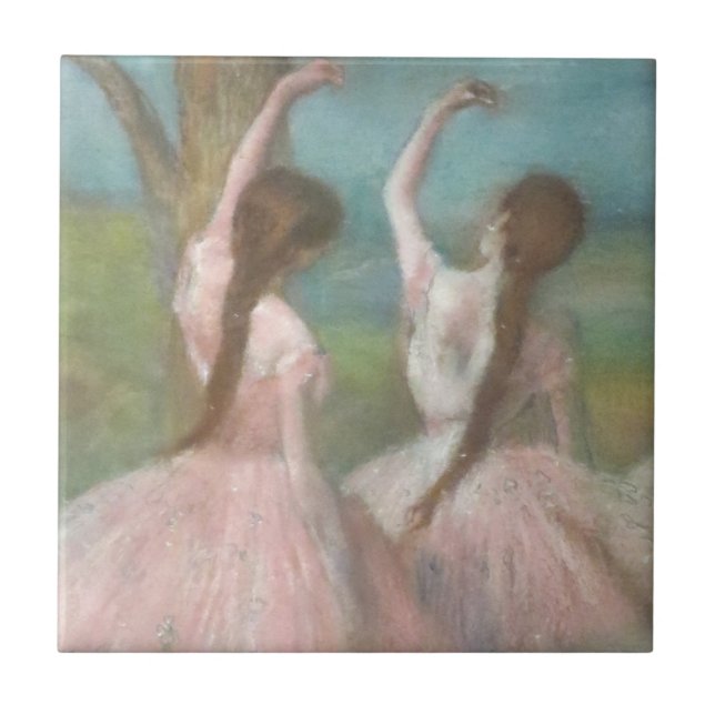 Azulejo Bailarinas de rosa Edgar Degas (Frente)