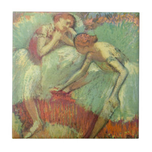 Azulejo Bailarinas en verde de Edgar Degas, ballet de époc